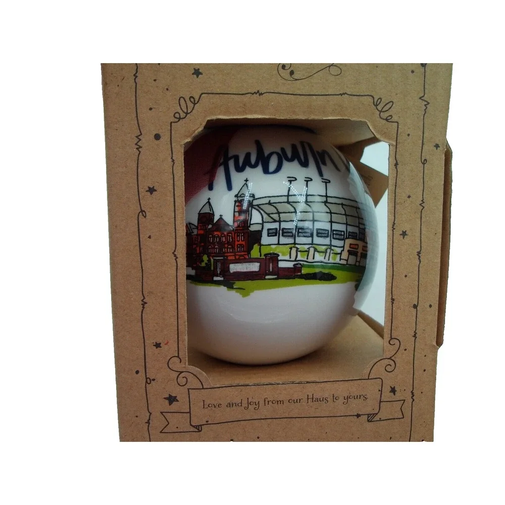 Auburn University Landmarks & War Eagle Christmas Ornament Glory Haus‎ Brand New